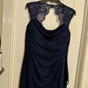 Blue lace Semi-formal gown